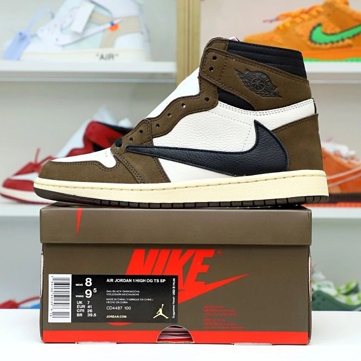 AIR SCOTT JORDAN TRAVIS RETRO 1 HIGH X 'MOCHA' OG 1027